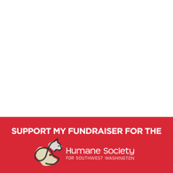 support my fundraiser logo with transparent frame
